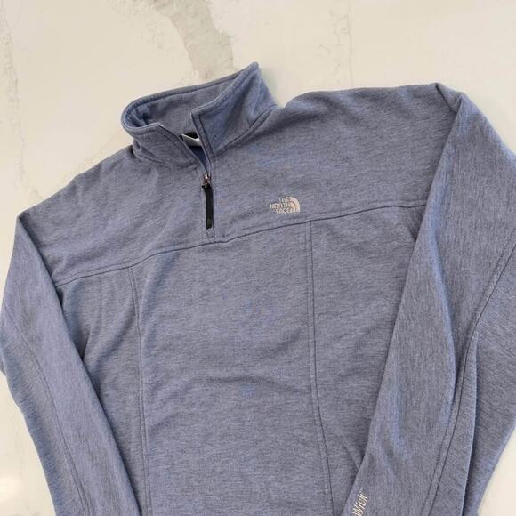 Vintage The North Face Fleece Quarter Zip Pullover Sweatshirt Women's Size Large - Picture 3 of 9
